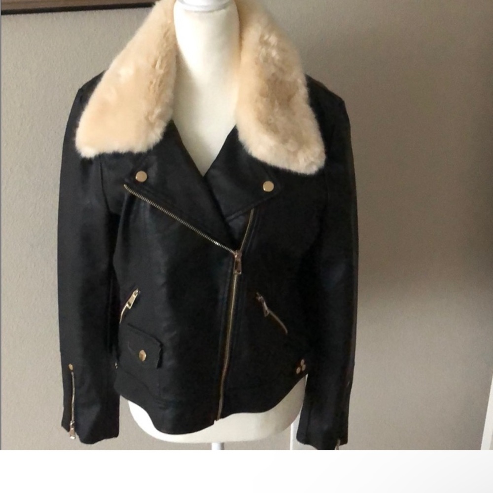 Black  faux jacket